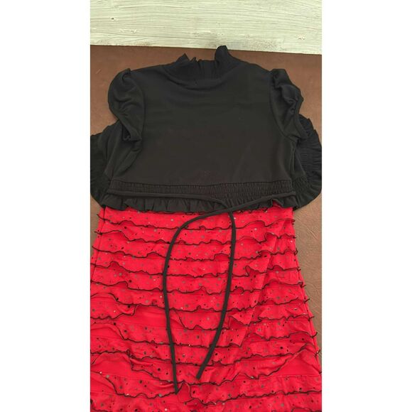 Girls Dress Speechless Size 10 Black and Red - Picture 4 of 6